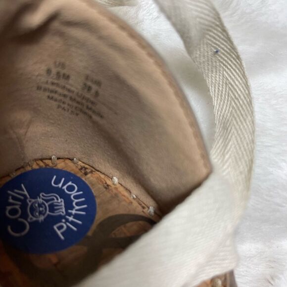 Sam Edelman patsy leather suede taupe Espadrilles wedge lace up sandals … - Picture 6 of 7